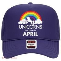 Unicorns Are Born In April Hat thumb 0