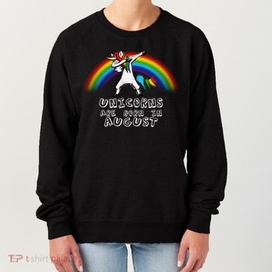 Unicorns are Born in August Birthday Women's Sweatshirt