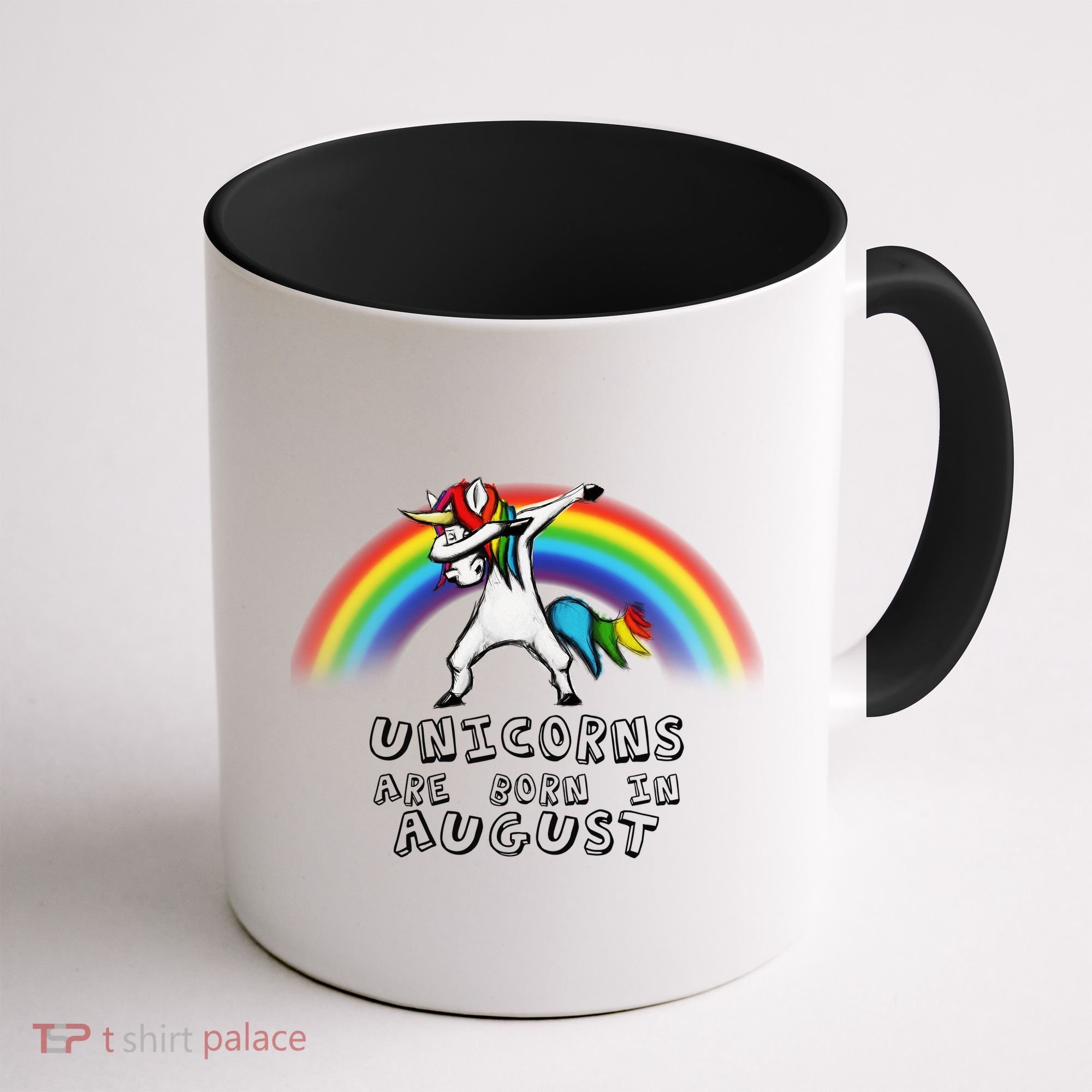 Unicorns are Born in August Birthday Coffee Mug