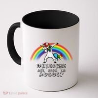 Unicorns are Born in August Birthday Coffee Mug thumb 0