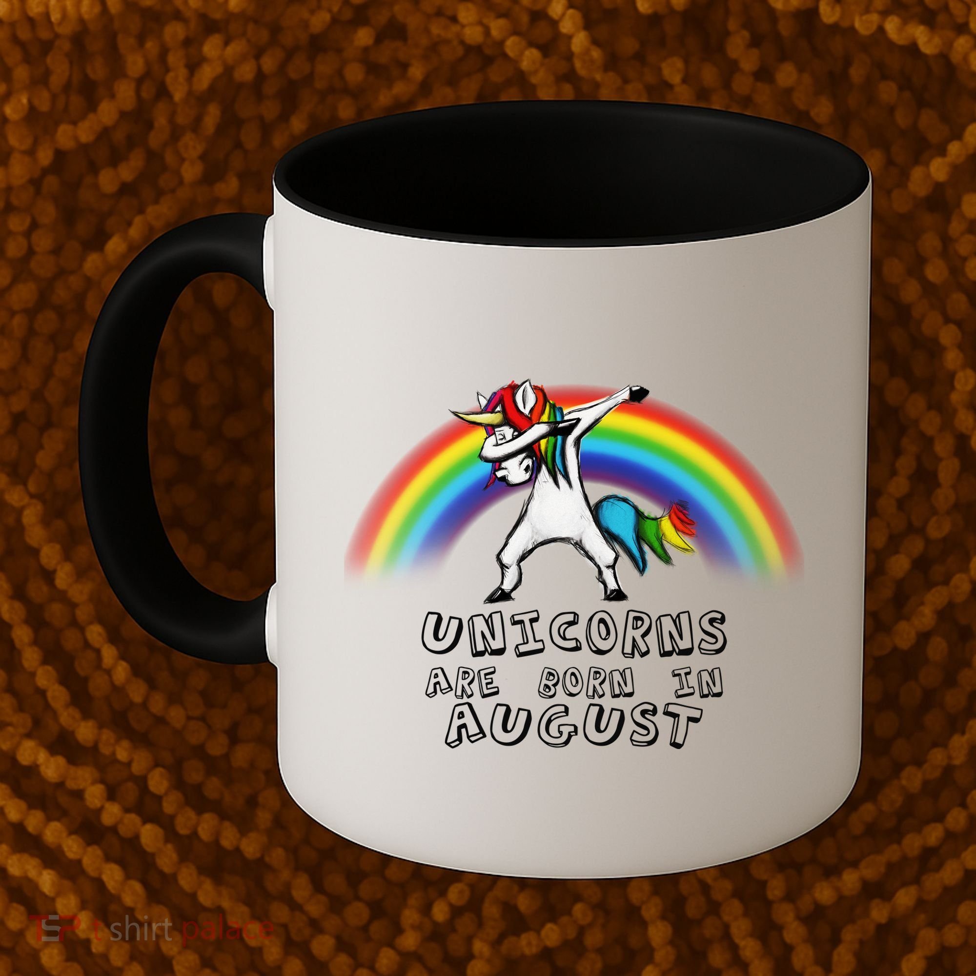 Unicorns are Born in August Birthday Coffee Mug