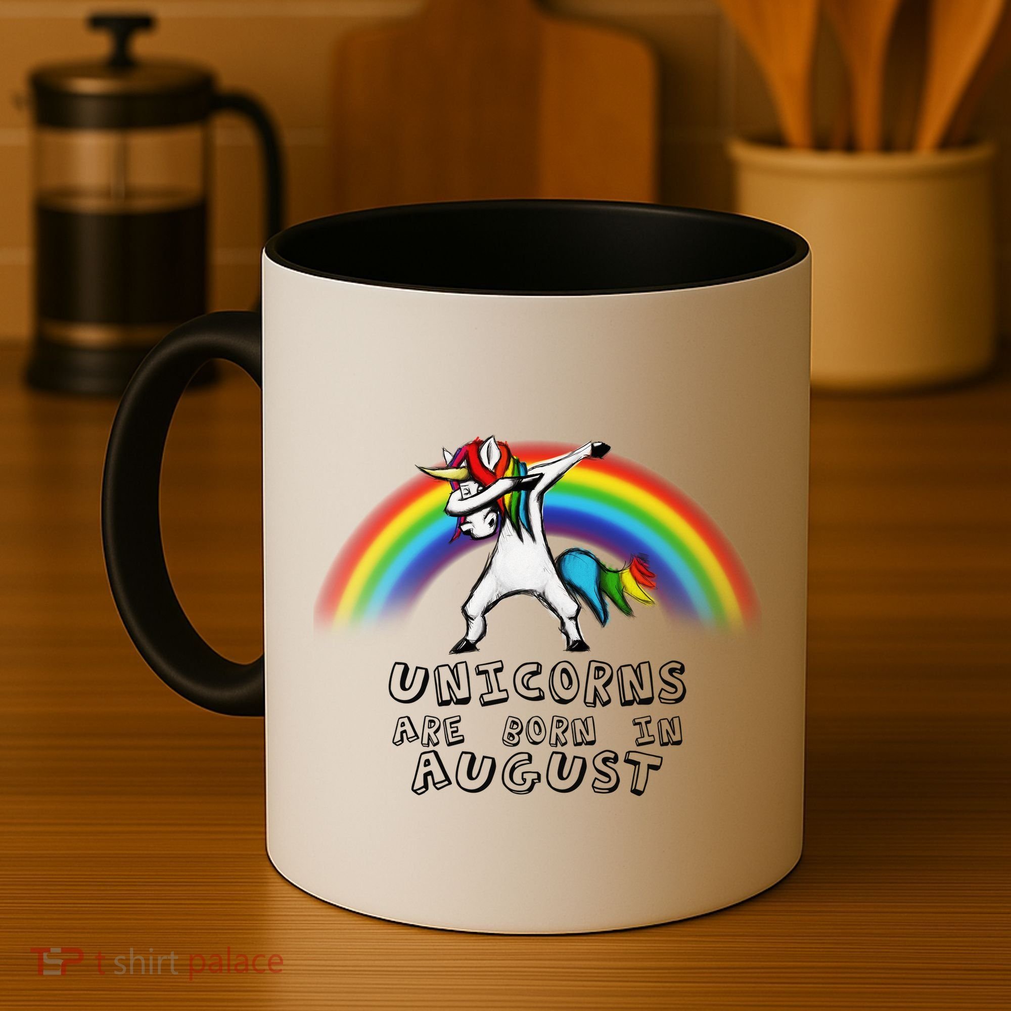 Unicorns are Born in August Birthday Coffee Mug