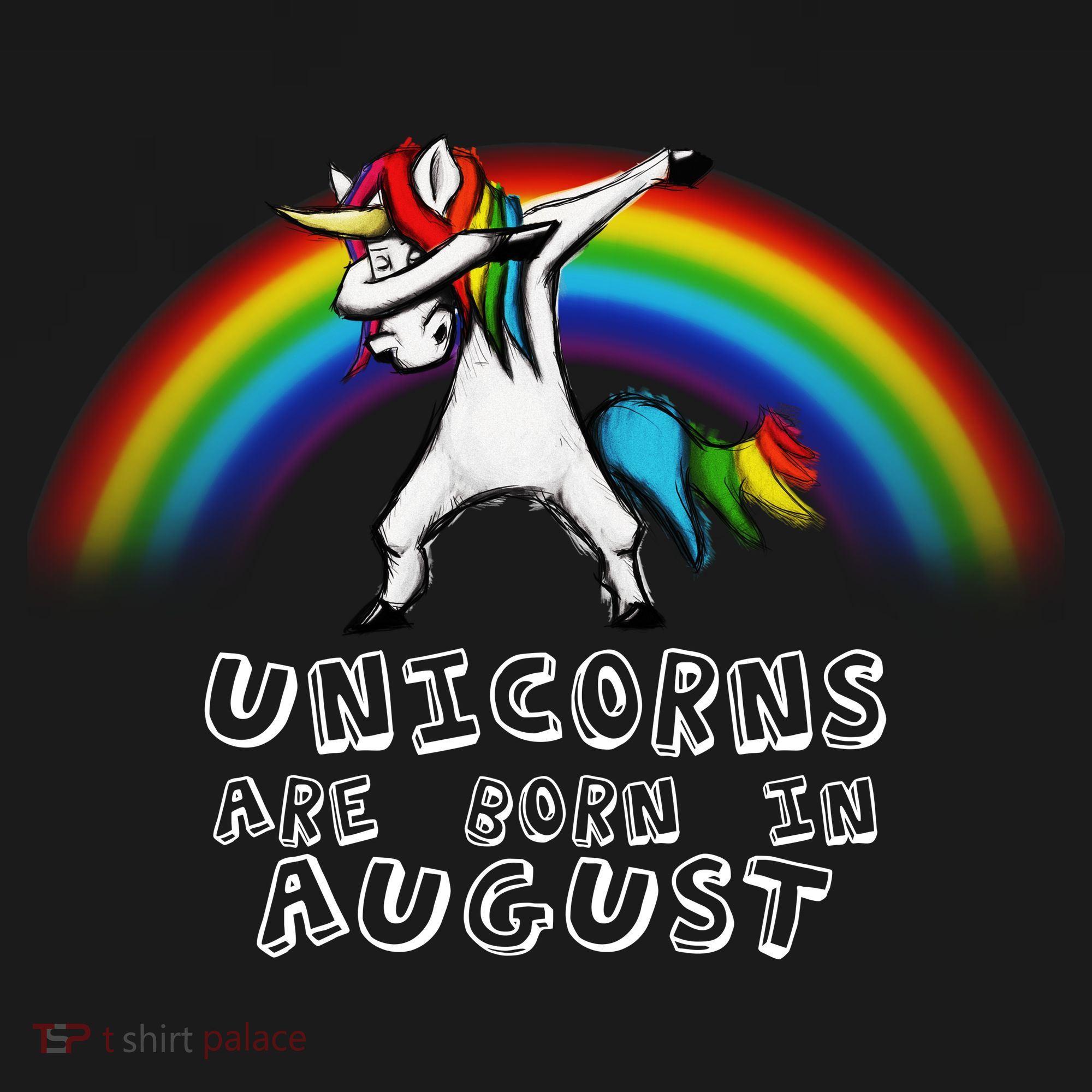 Unicorns are Born in August Birthday Women's Hoodie