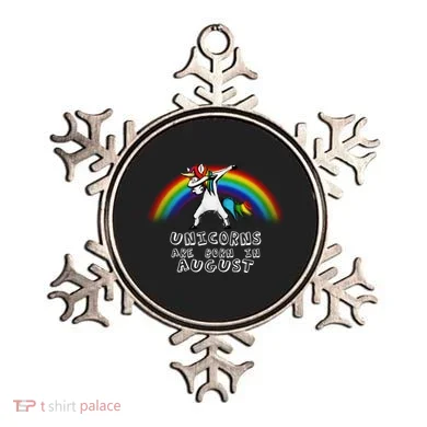 Unicorns are Born in August Birthday Ornament