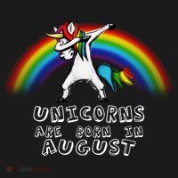 Unicorns are Born in August Birthday Ornament thumb 1