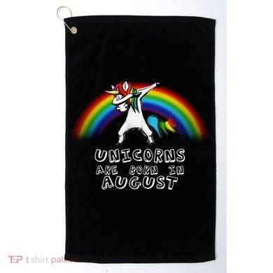 Unicorns are Born in August Birthday Golf Towel