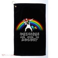 Unicorns are Born in August Birthday Golf Towel thumb 0