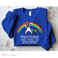 Unicorns are Born in August Birthday Sweatshirt thumb 2