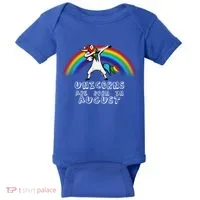 Unicorns are Born in August Birthday Baby Bodysuit thumb 0