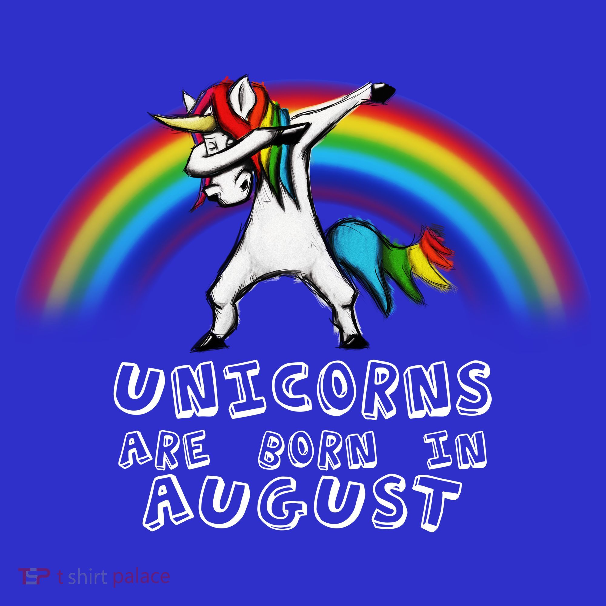 Unicorns are Born in August Birthday Toddler Hoodie