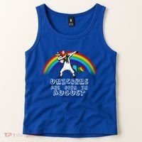 Unicorns are Born in August Birthday Tank Top thumb 2