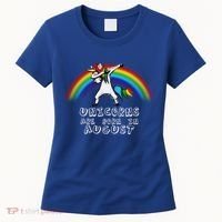 Unicorns are Born in August Birthday Women's T-Shirt thumb 0