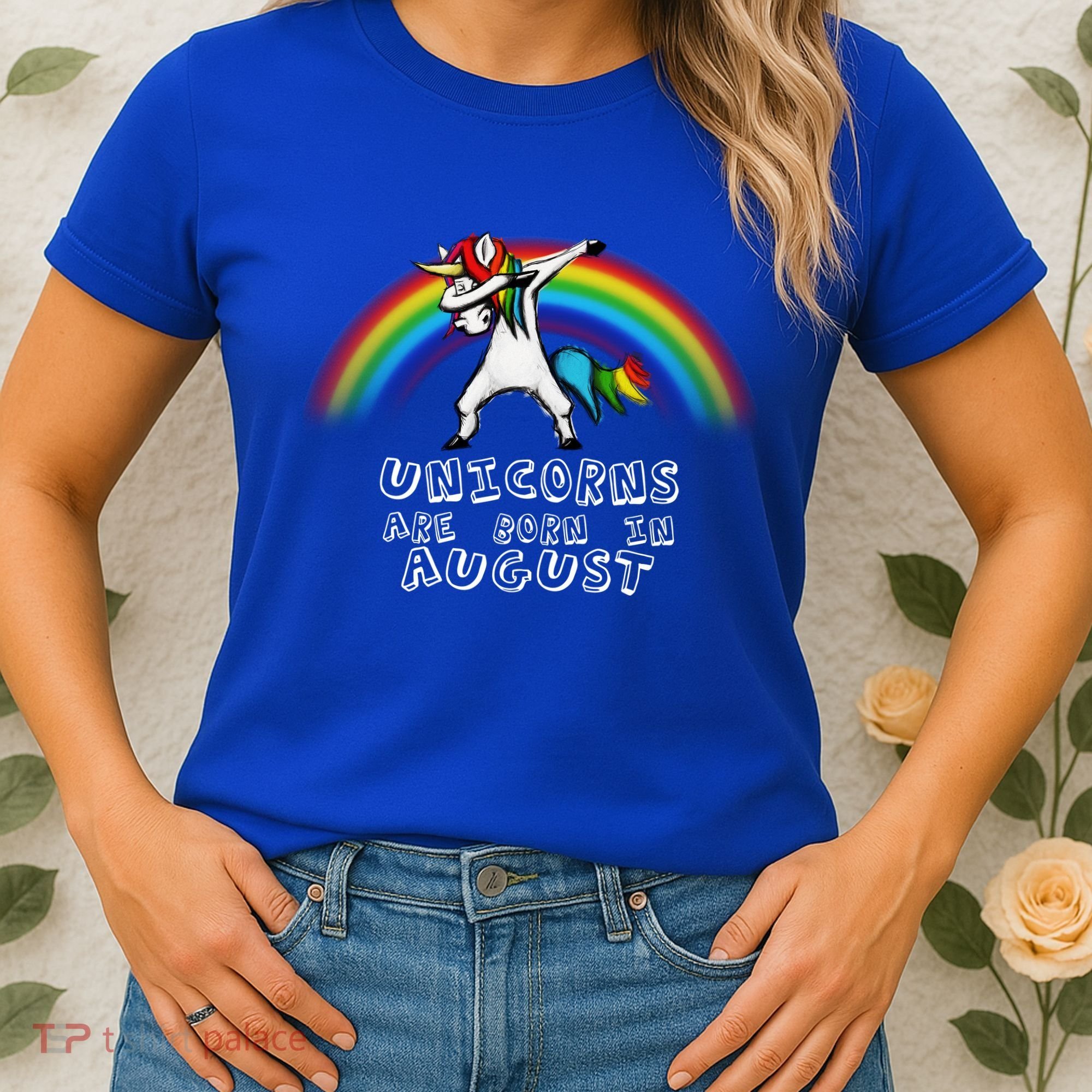 Unicorns are Born in August Birthday Women's T-Shirt