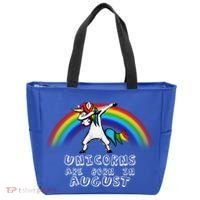 Unicorns are Born in August Birthday Tote Bag thumb 0