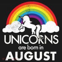 Unicorns Are Born In August Rainbow Retro Visor thumb 3