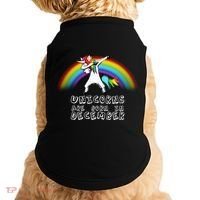 Unicorns Are Born In December Doggie Tank thumb 0