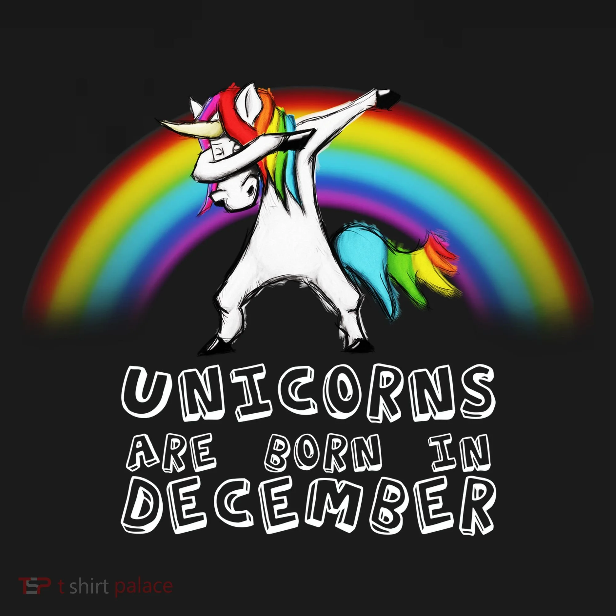 Unicorns Are Born In December Doggie Tank
