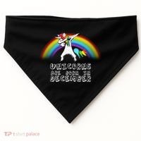 Unicorns Are Born In December USA-Made Doggie Bandana thumb 0