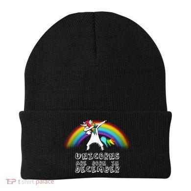 Unicorns Are Born In December Beanie