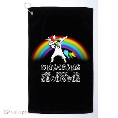 Unicorns Are Born In December Golf Towel