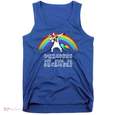 Unicorns Are Born In December Tank Top