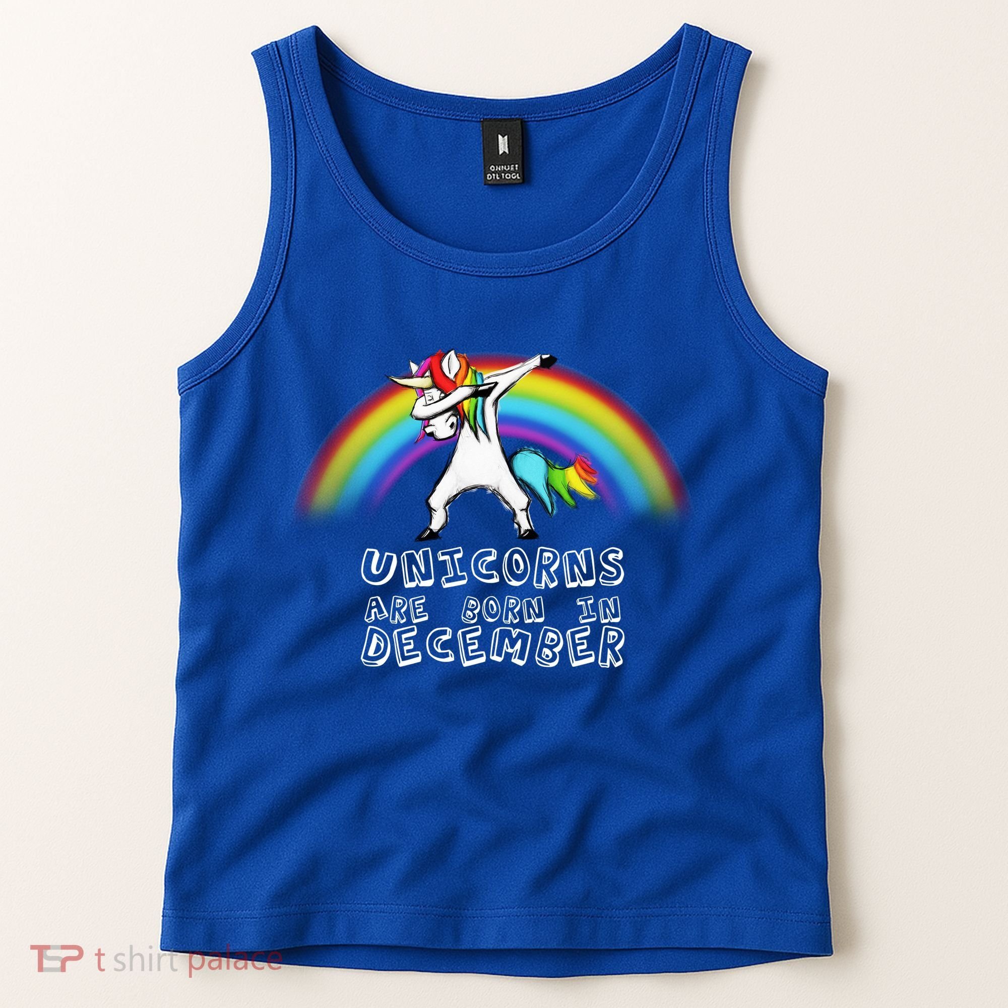 Unicorns Are Born In December Tank Top