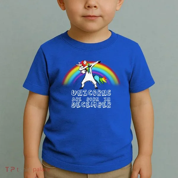 Unicorns Are Born In December Toddler T-Shirt