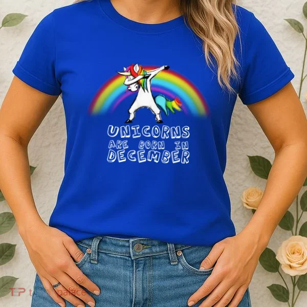 Unicorns Are Born In December Women's T-Shirt