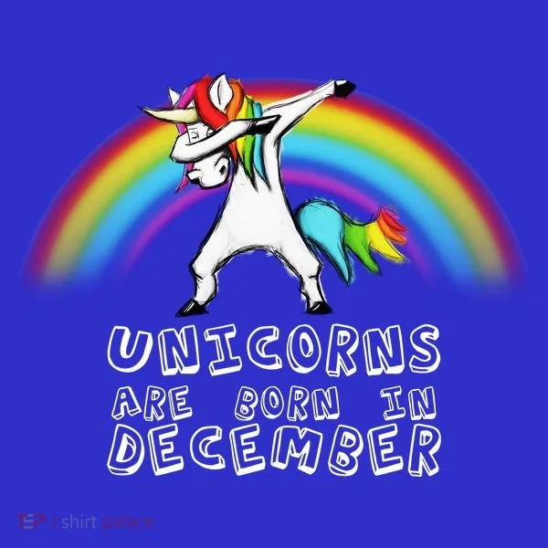 Unicorns Are Born In December Women's T-Shirt