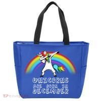 Unicorns Are Born In December Tote Bag thumb 0