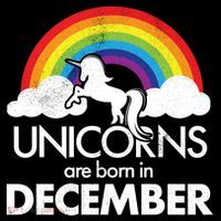 Unicorns Are Born In December Rainbow Retro Women's Tank Top thumb 5