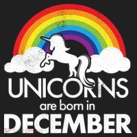 Unicorns Are Born In December Rainbow Retro Hat thumb 2