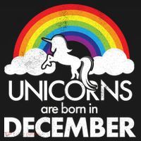 Unicorns Are Born In December Rainbow Retro Kids Long Sleeve Shirt thumb 2