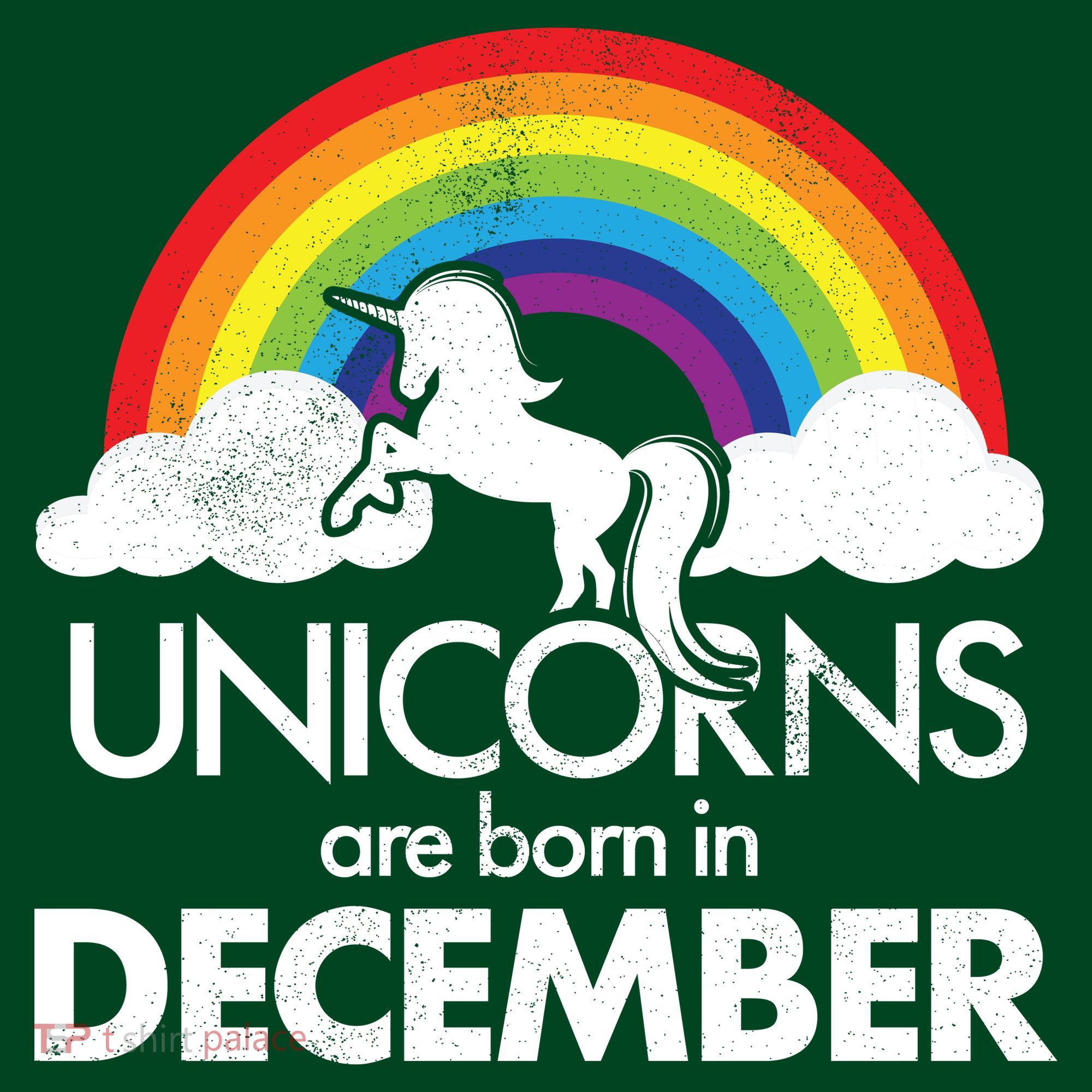 Unicorns Are Born In December Rainbow Retro Polo