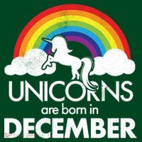 Unicorns Are Born In December Rainbow Retro Mousepad thumb 1