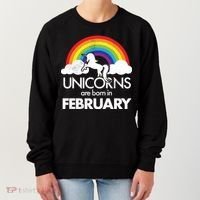Unicorns Are Born in February  Women's Sweatshirt thumb 0