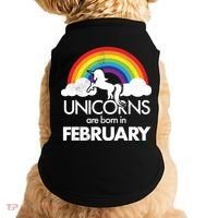 Unicorns Are Born in February  Doggie Tank thumb 0