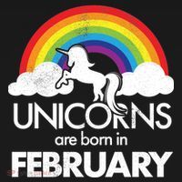 Unicorns Are Born in February  Apron thumb 3