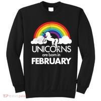 Unicorns Are Born in February  Sweatshirt thumb 0