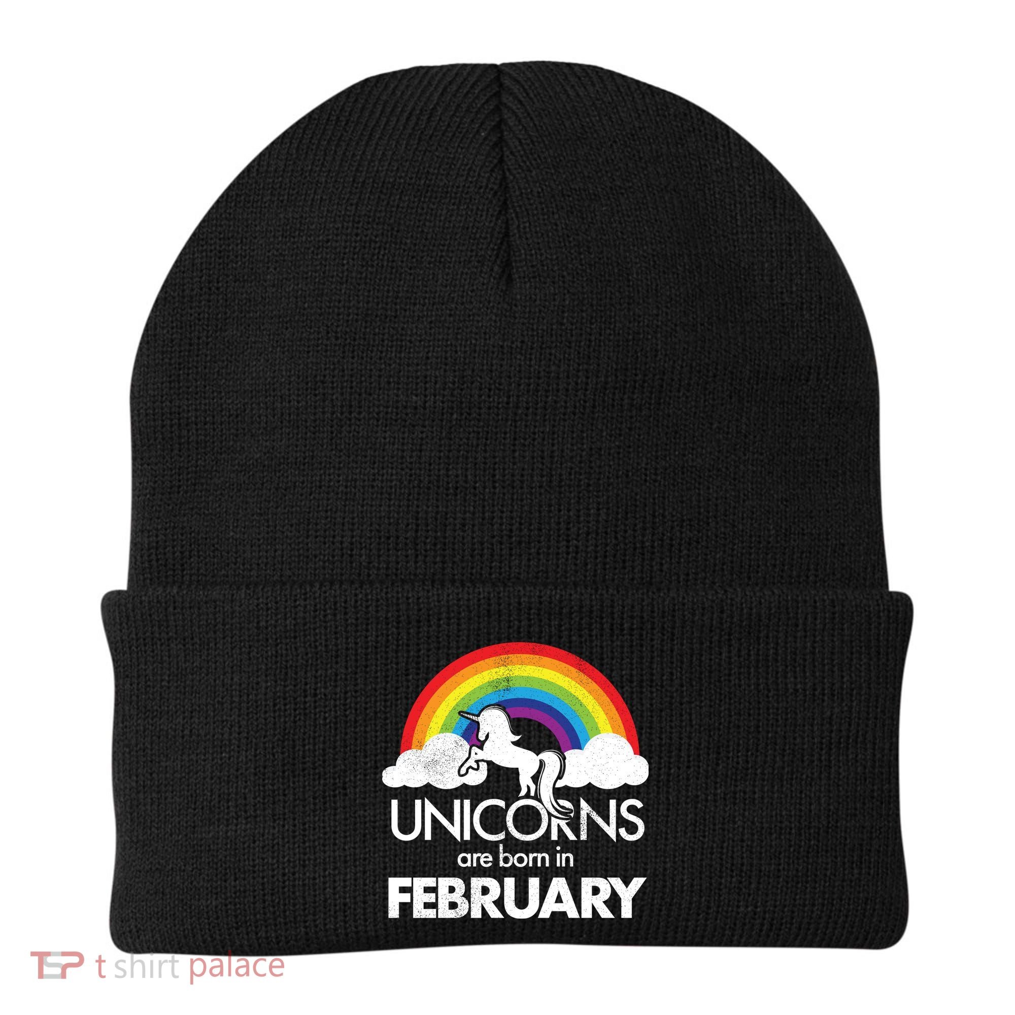 Unicorns Are Born in February  Beanie