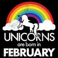 Unicorns Are Born in February  Women's Hoodie thumb 2