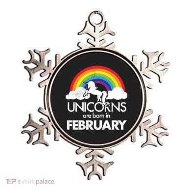 Unicorns Are Born in February  Ornament