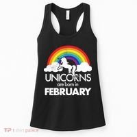 Unicorns Are Born in February  Women's Tank Top thumb 0