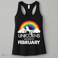 Unicorns Are Born in February  Women's Tank Top thumb 3