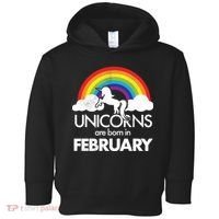 Unicorns Are Born in February  Toddler Hoodie thumb 0