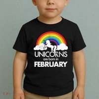 Unicorns Are Born in February  Toddler T-Shirt thumb 2