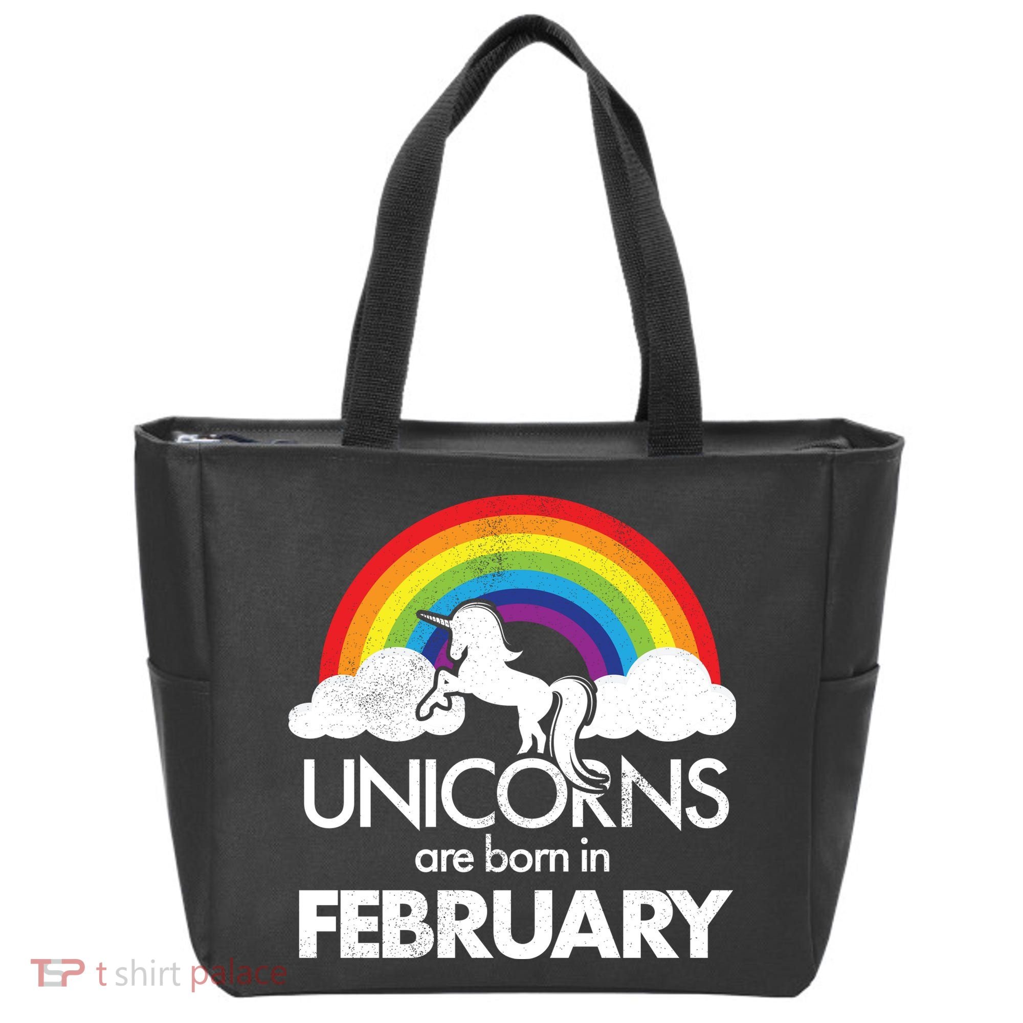 Unicorns Are Born in February  Tote Bag