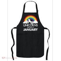 Unicorns Are Born in January Apron thumb 0