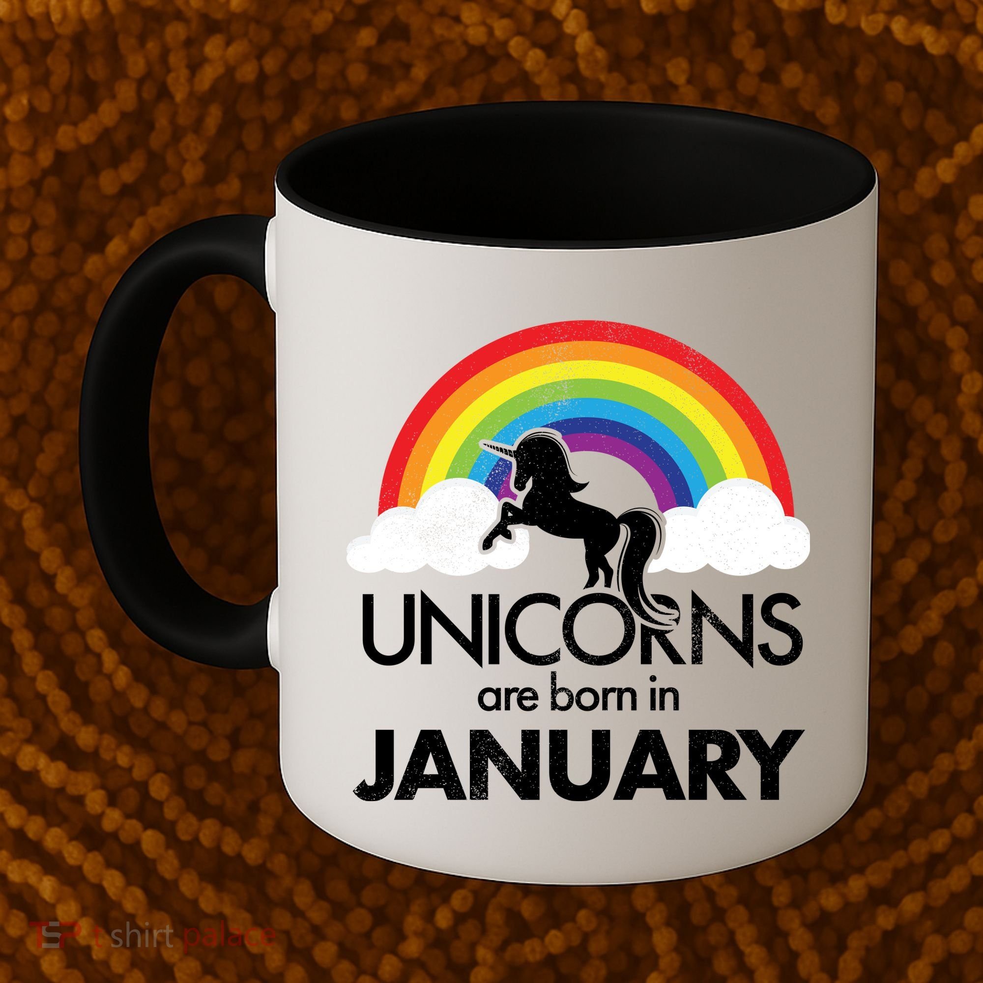 Unicorns Are Born in January Coffee Mug
