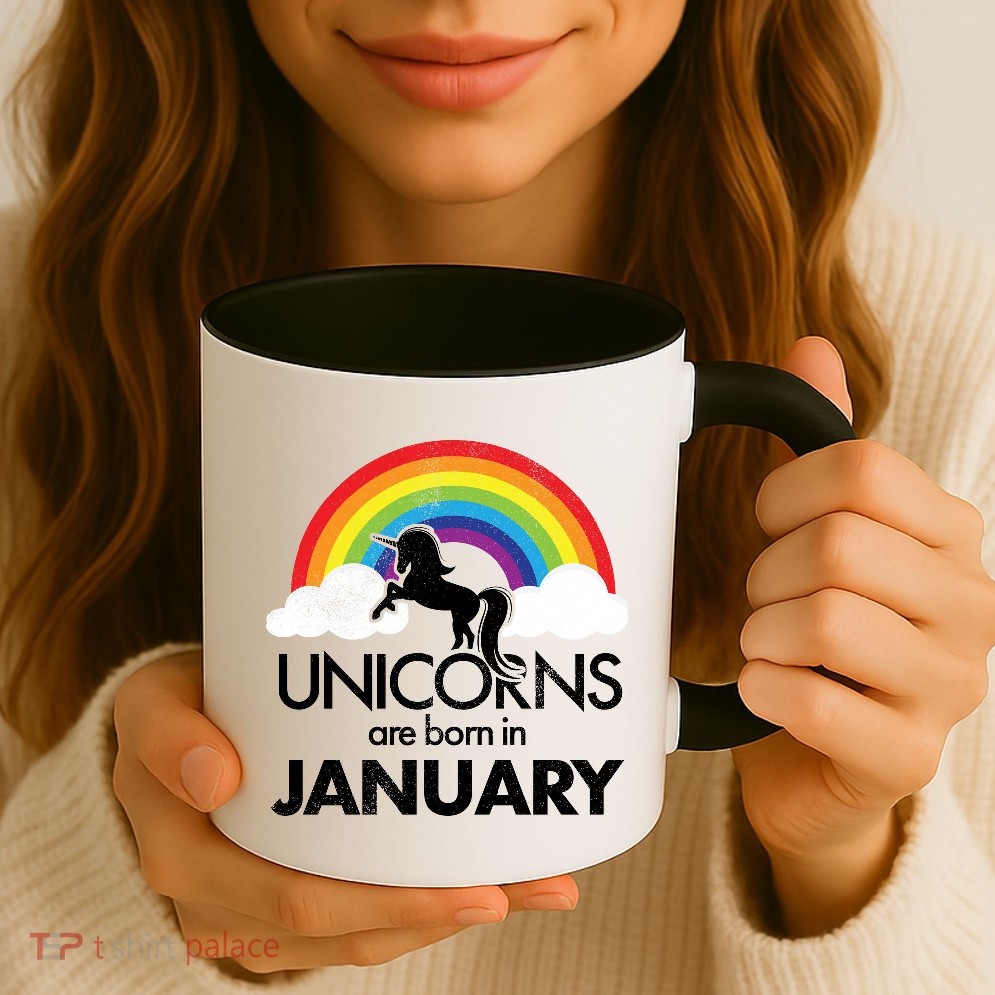 Unicorns Are Born in January Coffee Mug